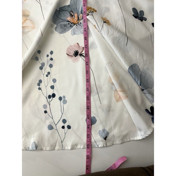 Women’s Dress A Line Maxi Plus Size 5XL Sleeveless zipper on the side Floral - Picture 5 of 9